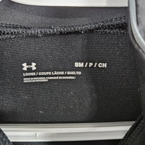 Under Armour Project Rock Knit Track Jacket Mens Size S Black Full Zip Loose - Picture 2 of 6